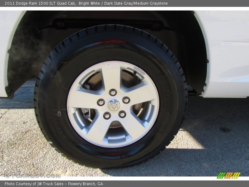 Bright White / Dark Slate Gray/Medium Graystone 2011 Dodge Ram 1500 SLT Quad Cab