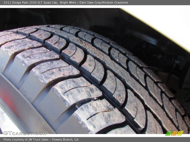 Bright White / Dark Slate Gray/Medium Graystone 2011 Dodge Ram 1500 SLT Quad Cab