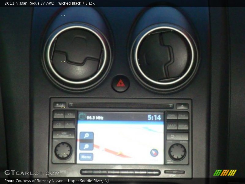 Wicked Black / Black 2011 Nissan Rogue SV AWD