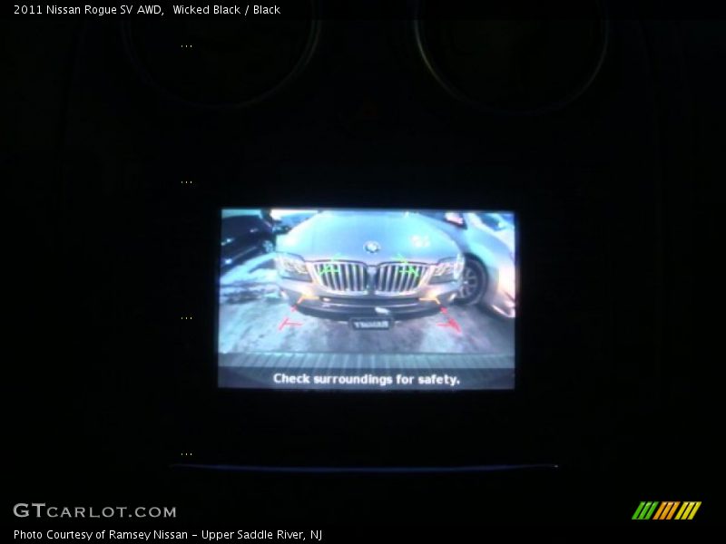 Wicked Black / Black 2011 Nissan Rogue SV AWD