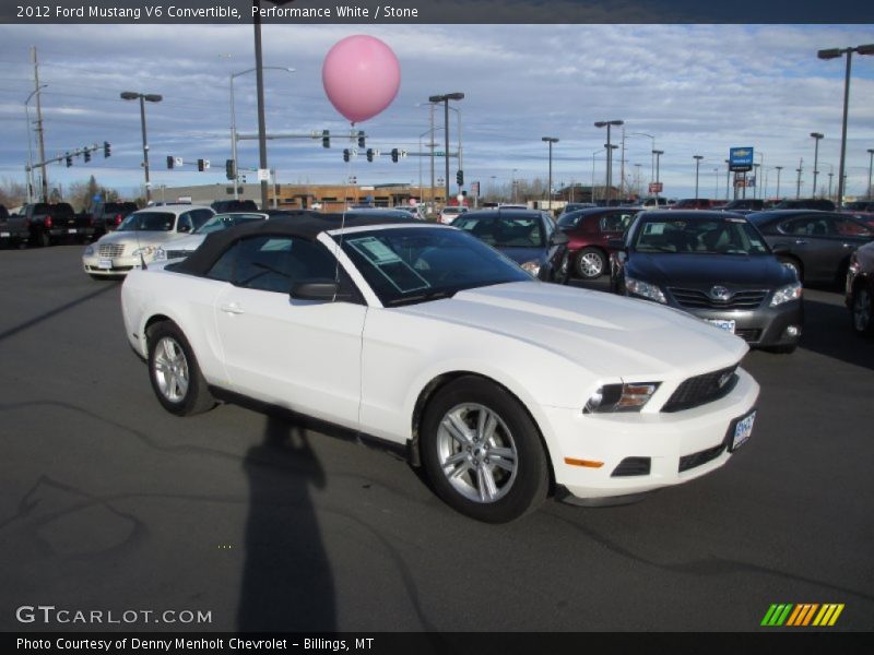 Performance White / Stone 2012 Ford Mustang V6 Convertible