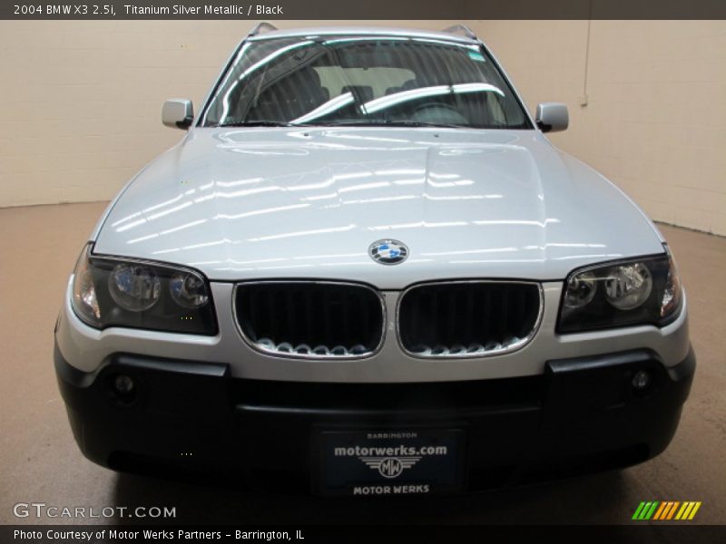 Titanium Silver Metallic / Black 2004 BMW X3 2.5i