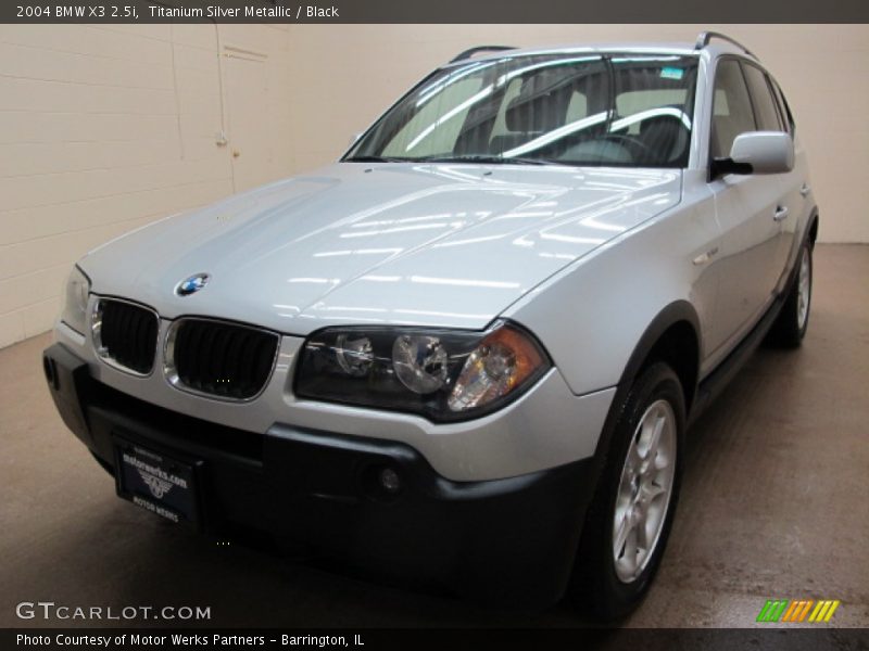 Titanium Silver Metallic / Black 2004 BMW X3 2.5i