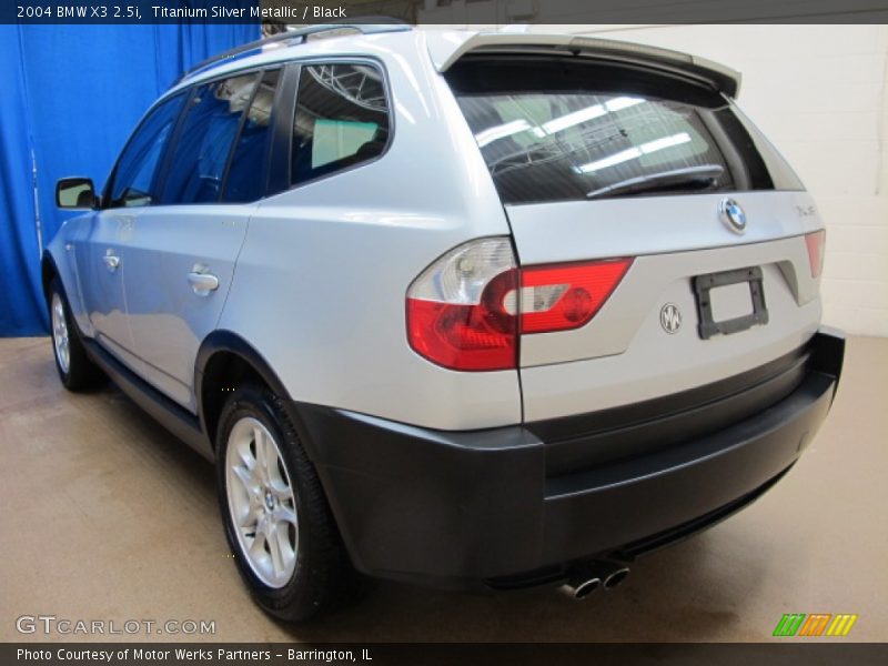 Titanium Silver Metallic / Black 2004 BMW X3 2.5i