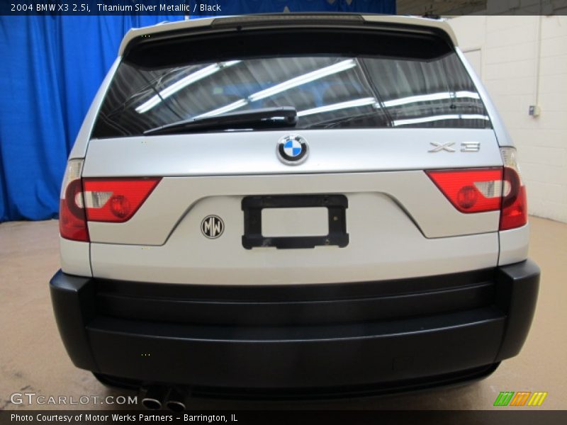 Titanium Silver Metallic / Black 2004 BMW X3 2.5i