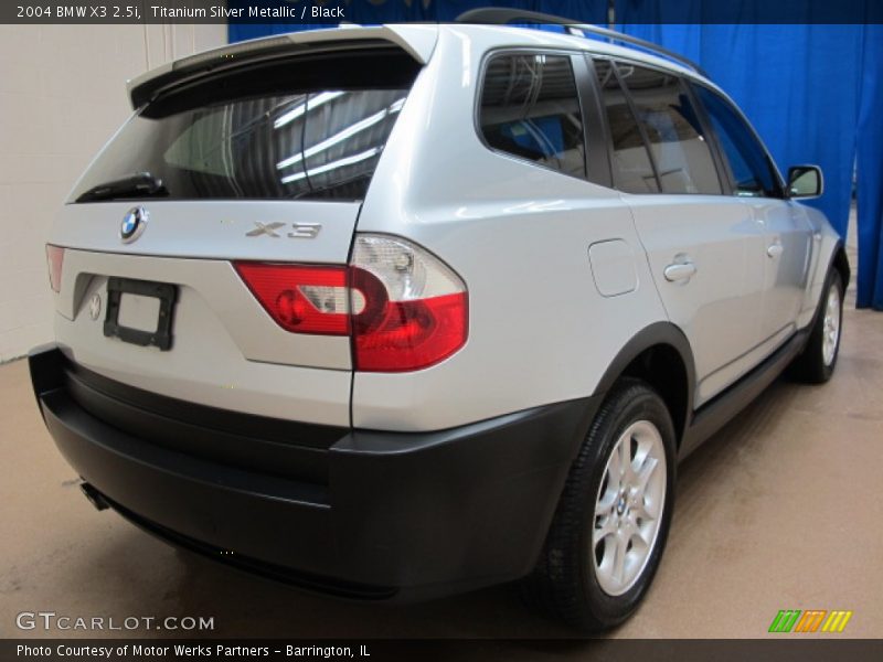 Titanium Silver Metallic / Black 2004 BMW X3 2.5i