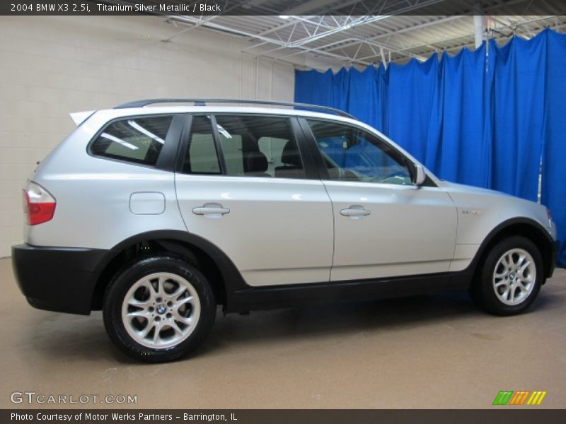 Titanium Silver Metallic / Black 2004 BMW X3 2.5i