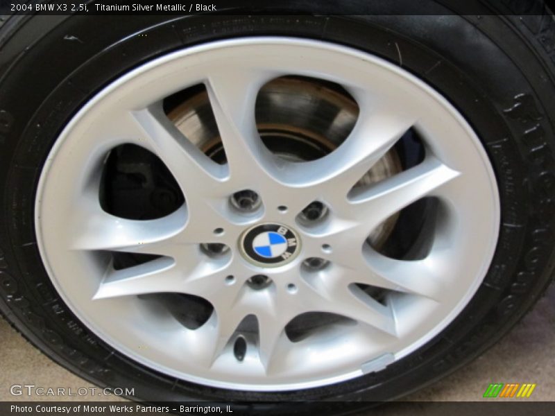 Titanium Silver Metallic / Black 2004 BMW X3 2.5i