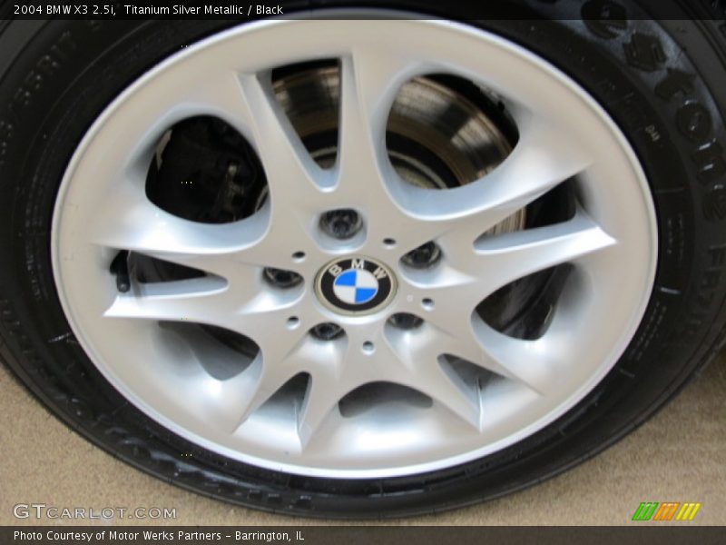 Titanium Silver Metallic / Black 2004 BMW X3 2.5i