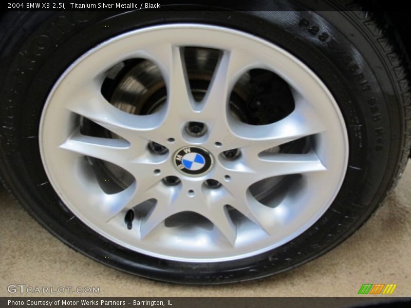 Titanium Silver Metallic / Black 2004 BMW X3 2.5i