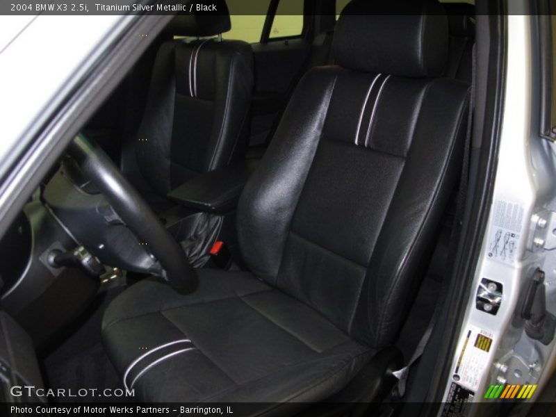 Titanium Silver Metallic / Black 2004 BMW X3 2.5i