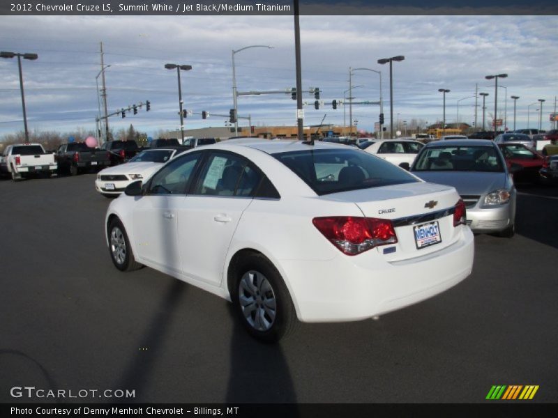 Summit White / Jet Black/Medium Titanium 2012 Chevrolet Cruze LS