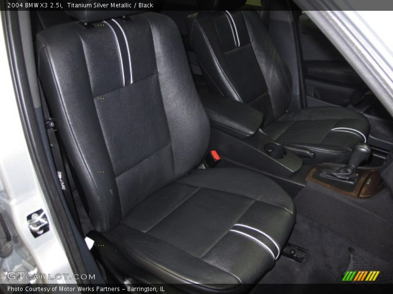 Titanium Silver Metallic / Black 2004 BMW X3 2.5i