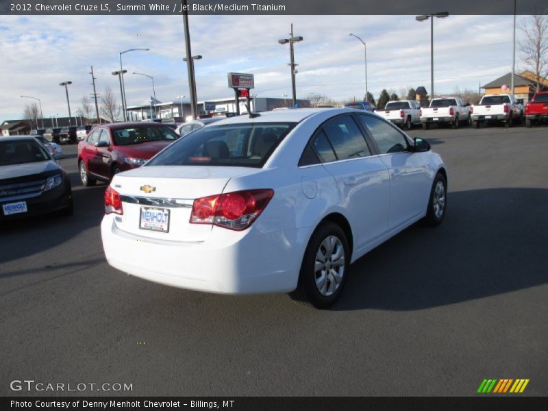 Summit White / Jet Black/Medium Titanium 2012 Chevrolet Cruze LS