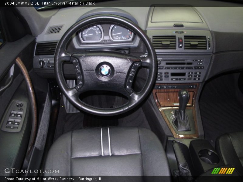 Titanium Silver Metallic / Black 2004 BMW X3 2.5i
