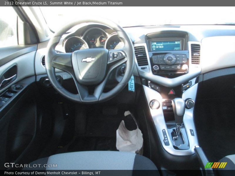 Summit White / Jet Black/Medium Titanium 2012 Chevrolet Cruze LS