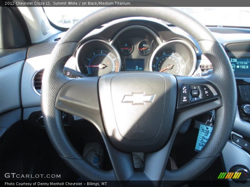 Summit White / Jet Black/Medium Titanium 2012 Chevrolet Cruze LS