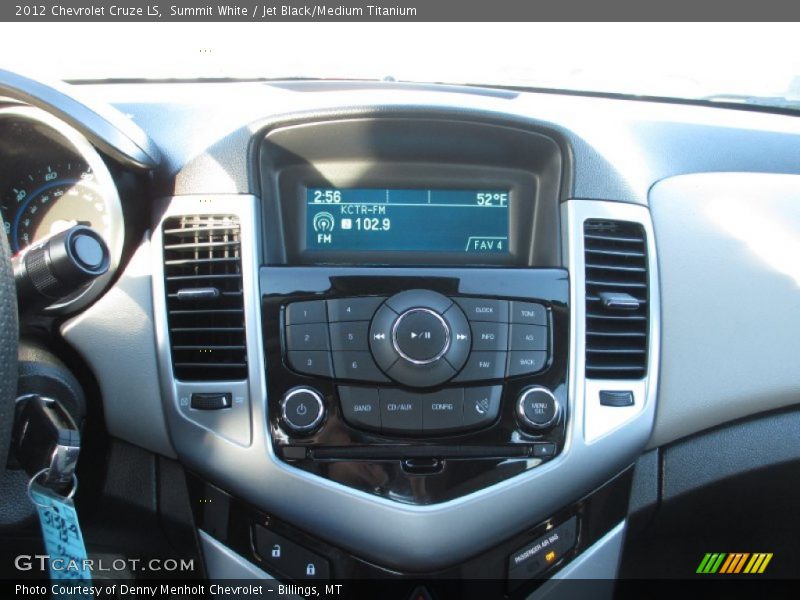 Summit White / Jet Black/Medium Titanium 2012 Chevrolet Cruze LS