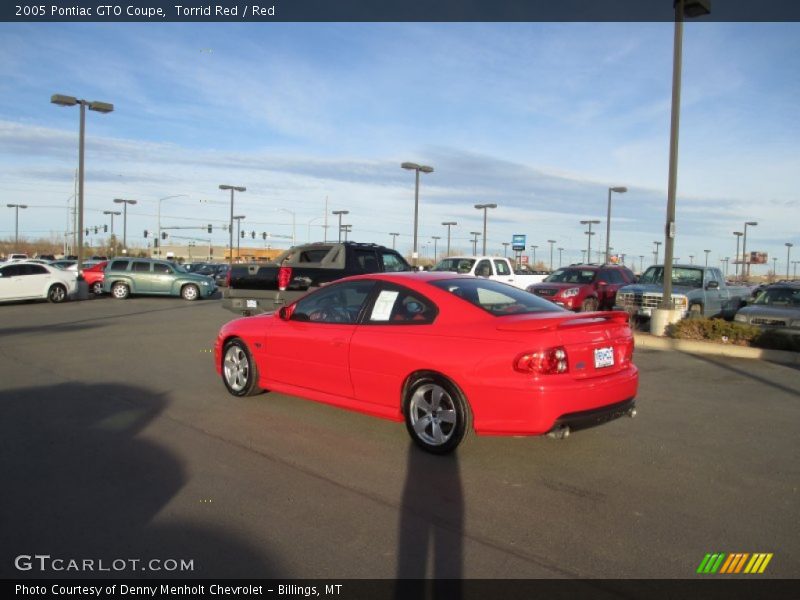 Torrid Red / Red 2005 Pontiac GTO Coupe