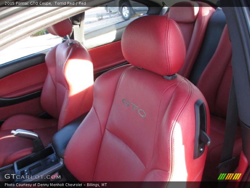 Torrid Red / Red 2005 Pontiac GTO Coupe