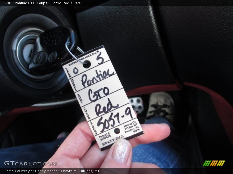 Torrid Red / Red 2005 Pontiac GTO Coupe