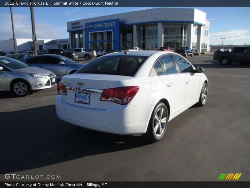 Summit White / Cocoa/Light Neutral 2012 Chevrolet Cruze LT