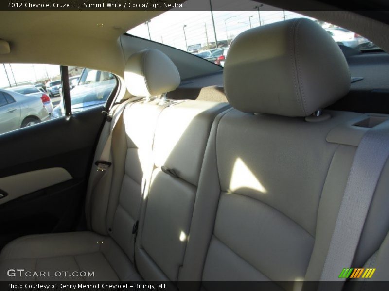 Summit White / Cocoa/Light Neutral 2012 Chevrolet Cruze LT