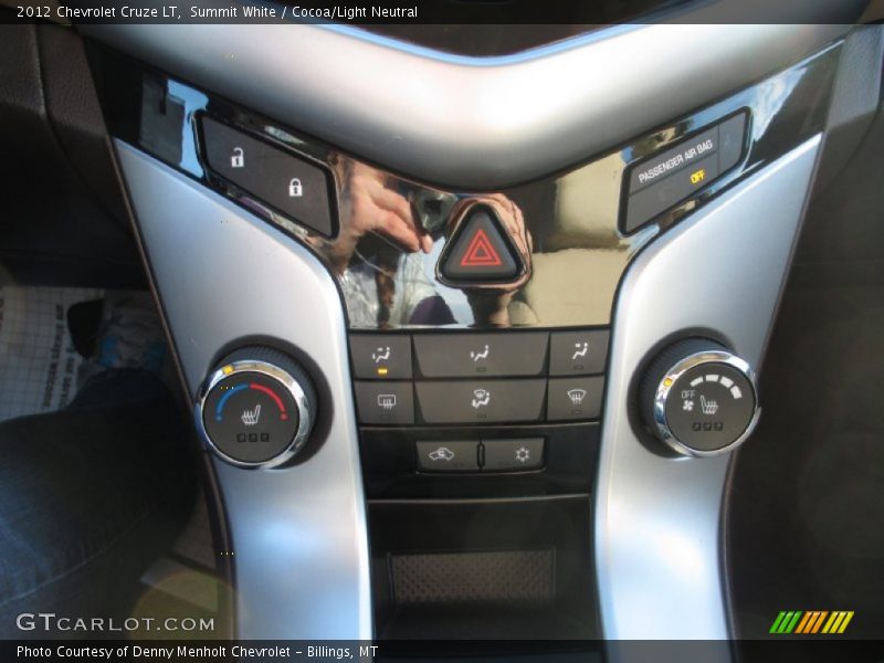 Summit White / Cocoa/Light Neutral 2012 Chevrolet Cruze LT