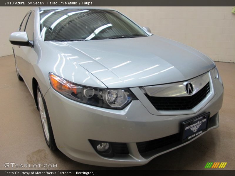 Palladium Metallic / Taupe 2010 Acura TSX Sedan