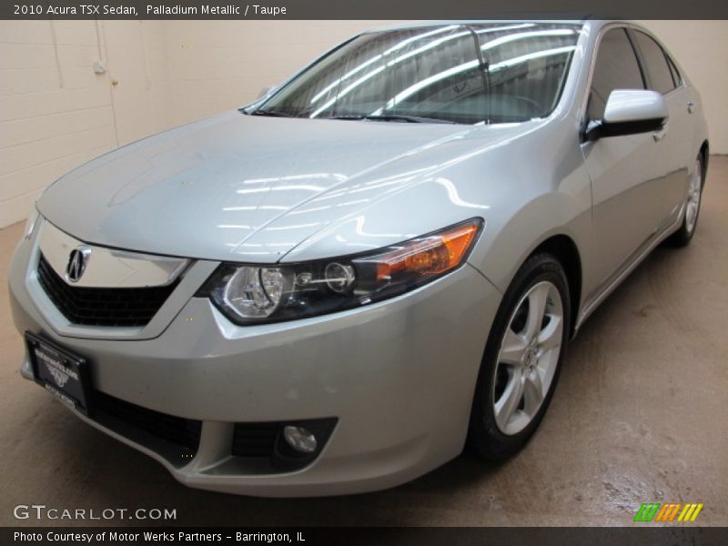 Palladium Metallic / Taupe 2010 Acura TSX Sedan