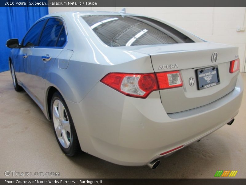 Palladium Metallic / Taupe 2010 Acura TSX Sedan