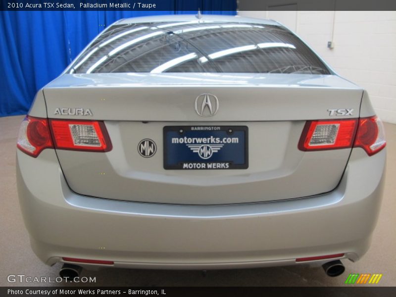 Palladium Metallic / Taupe 2010 Acura TSX Sedan