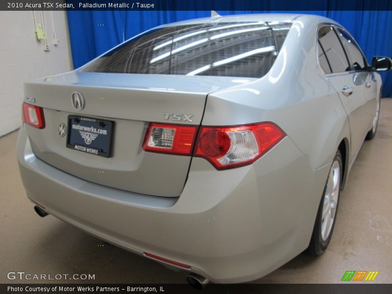 Palladium Metallic / Taupe 2010 Acura TSX Sedan
