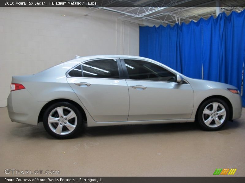 Palladium Metallic / Taupe 2010 Acura TSX Sedan