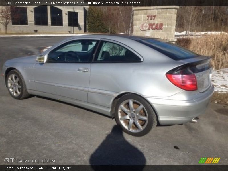 Brilliant Silver Metallic / Charcoal 2003 Mercedes-Benz C 230 Kompressor Coupe