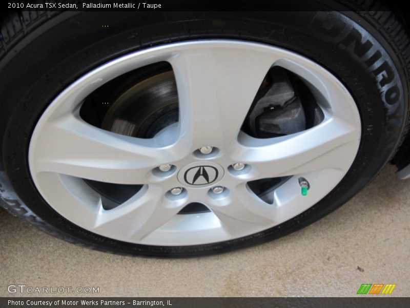 Palladium Metallic / Taupe 2010 Acura TSX Sedan