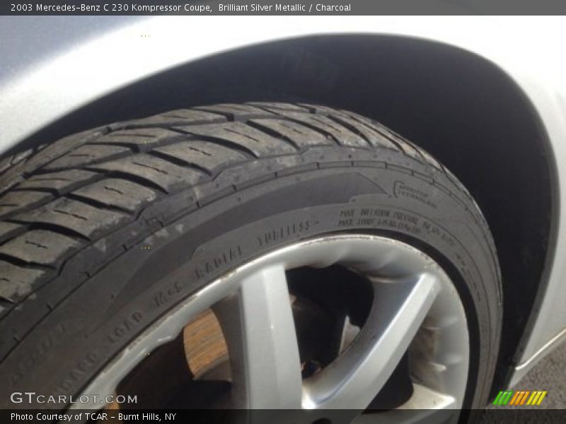 Brilliant Silver Metallic / Charcoal 2003 Mercedes-Benz C 230 Kompressor Coupe