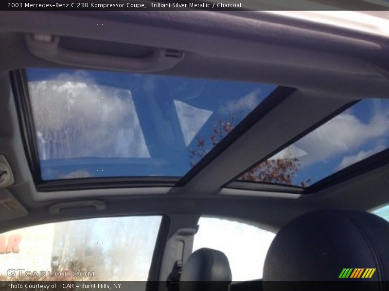 Brilliant Silver Metallic / Charcoal 2003 Mercedes-Benz C 230 Kompressor Coupe