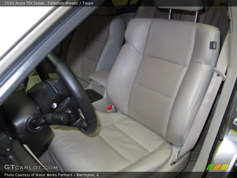 Palladium Metallic / Taupe 2010 Acura TSX Sedan