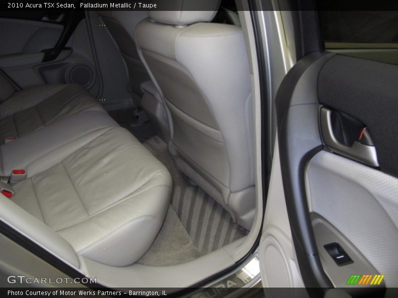 Palladium Metallic / Taupe 2010 Acura TSX Sedan