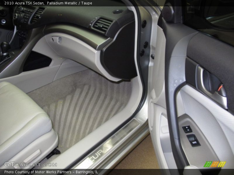 Palladium Metallic / Taupe 2010 Acura TSX Sedan