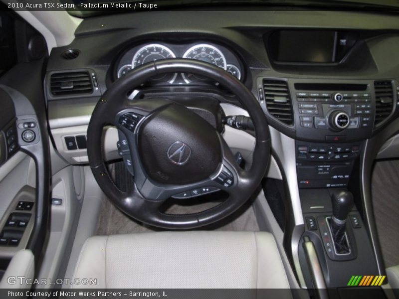 Palladium Metallic / Taupe 2010 Acura TSX Sedan