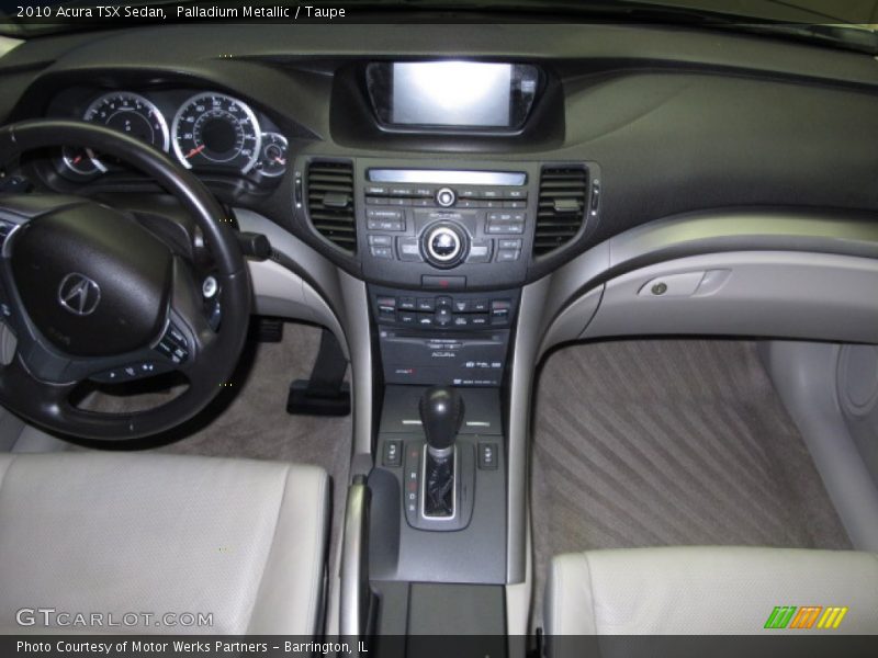 Palladium Metallic / Taupe 2010 Acura TSX Sedan