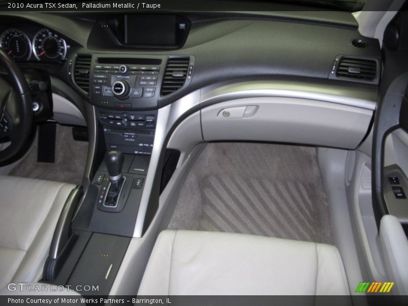 Palladium Metallic / Taupe 2010 Acura TSX Sedan