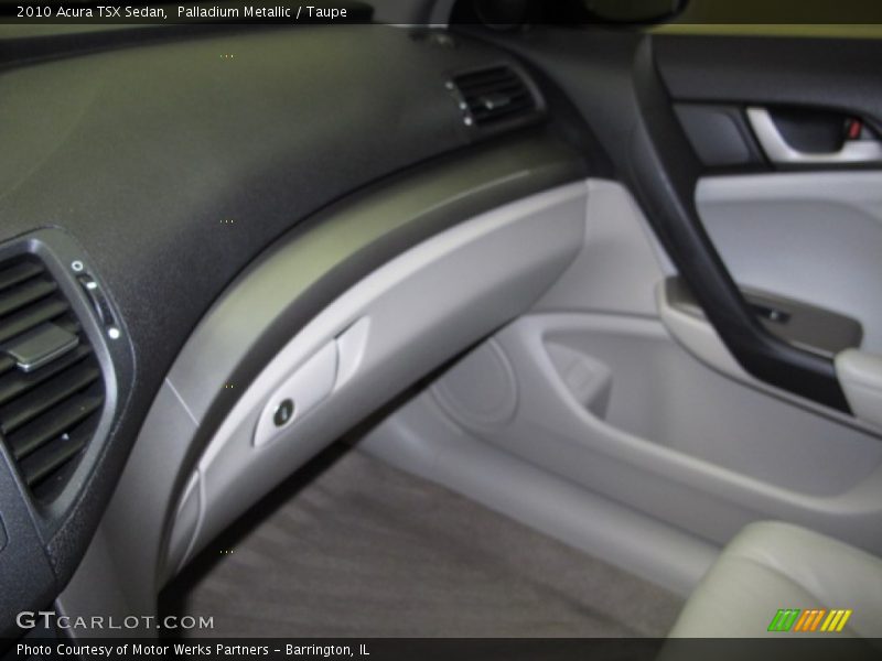 Palladium Metallic / Taupe 2010 Acura TSX Sedan