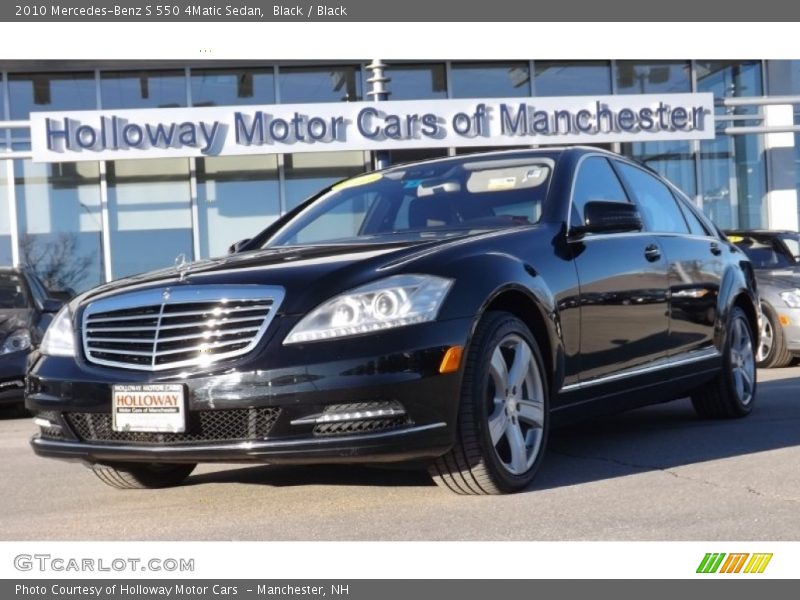 Black / Black 2010 Mercedes-Benz S 550 4Matic Sedan