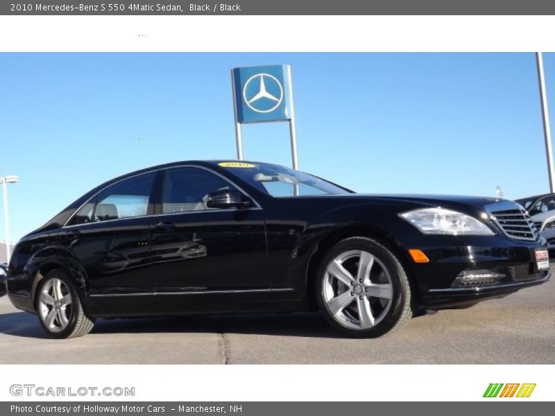 Black / Black 2010 Mercedes-Benz S 550 4Matic Sedan