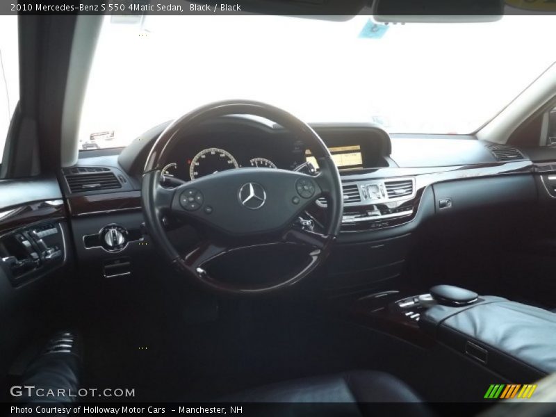 Black / Black 2010 Mercedes-Benz S 550 4Matic Sedan