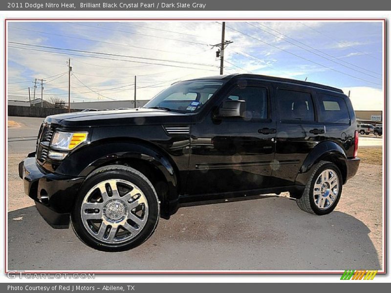 Brilliant Black Crystal Pearl / Dark Slate Gray 2011 Dodge Nitro Heat