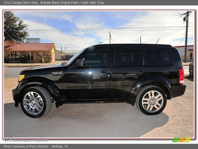 Brilliant Black Crystal Pearl / Dark Slate Gray 2011 Dodge Nitro Heat